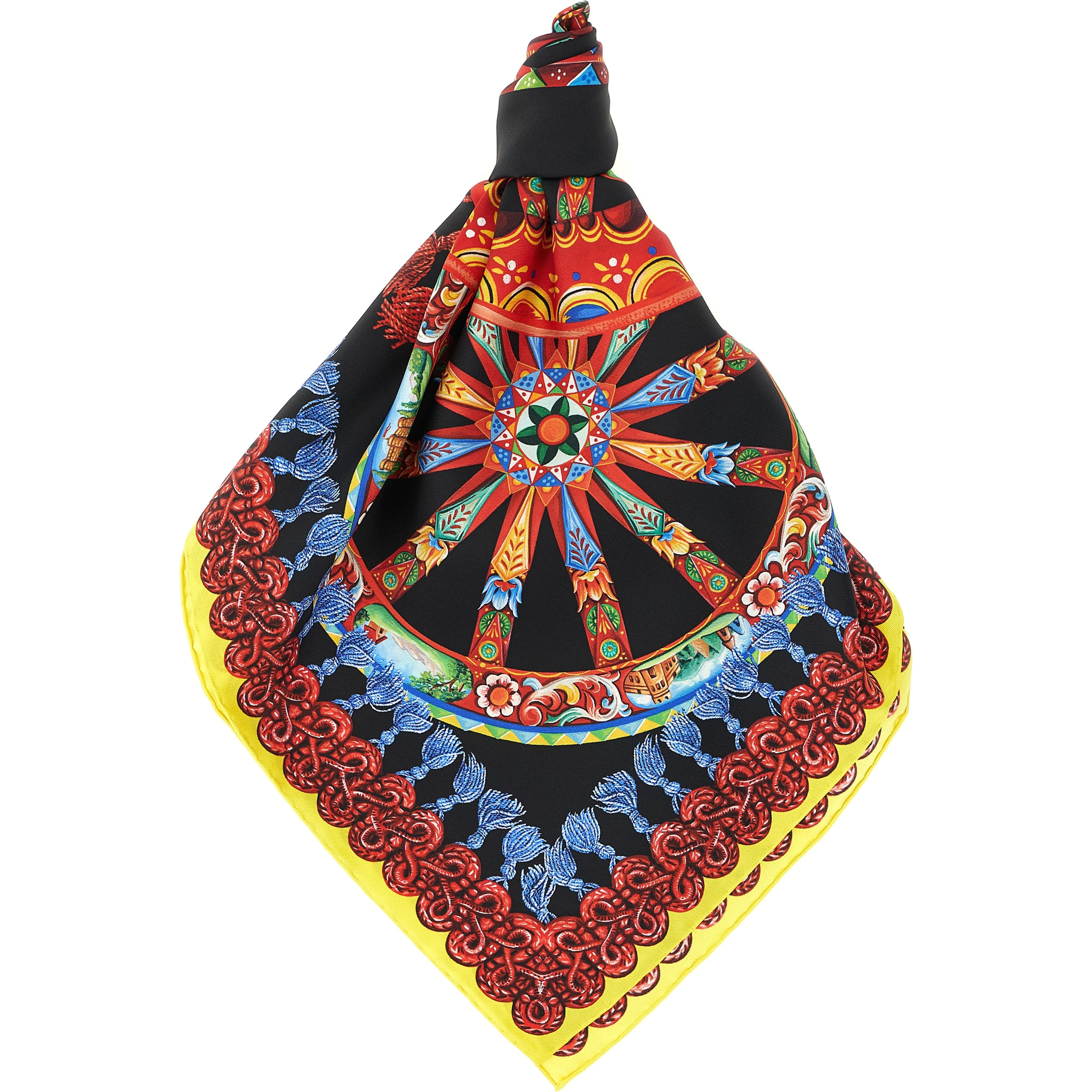 Multicolor Silk Scarf