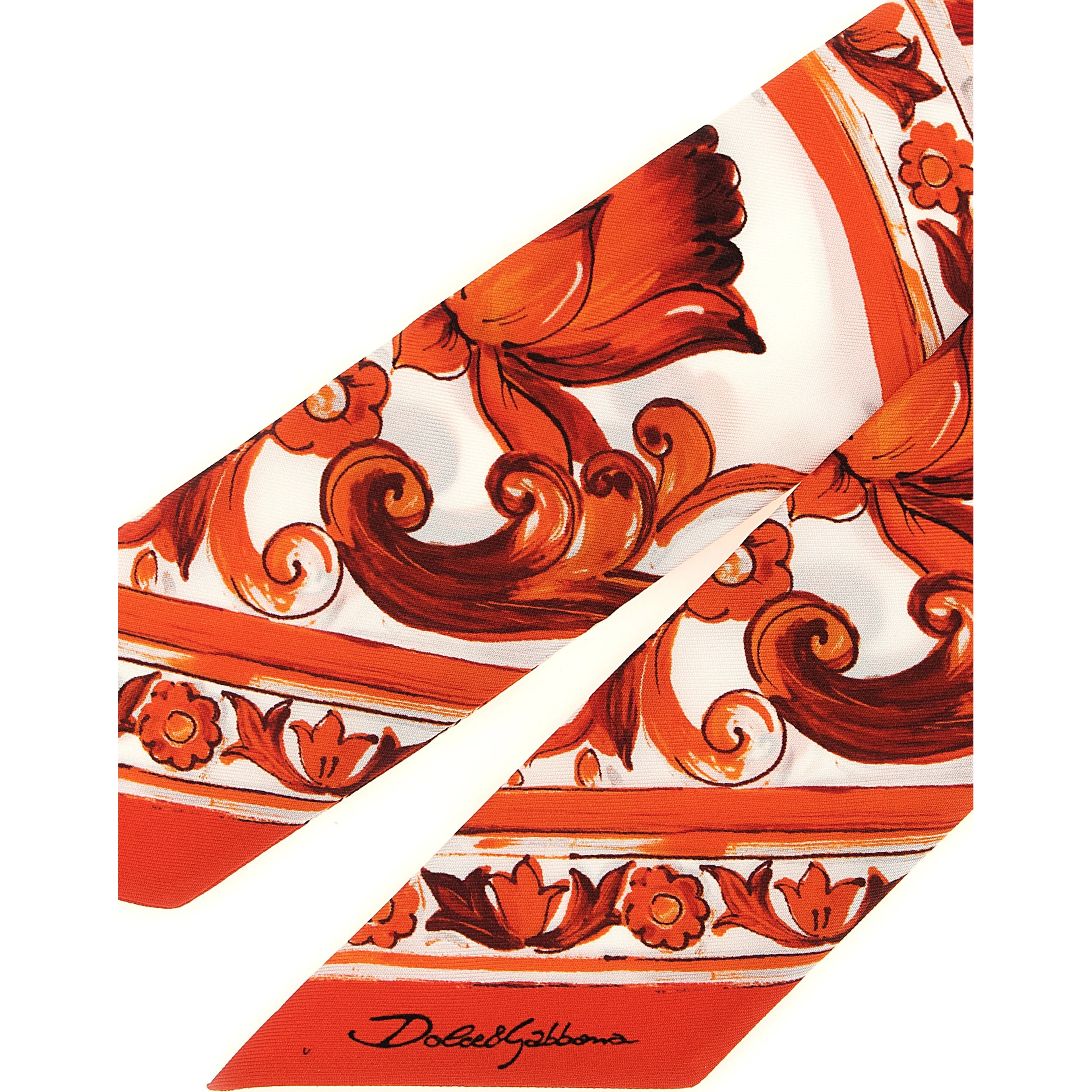 Orange Silk Foulard