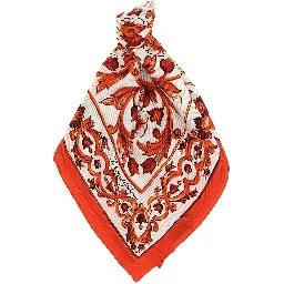 Orange Silk Foulard