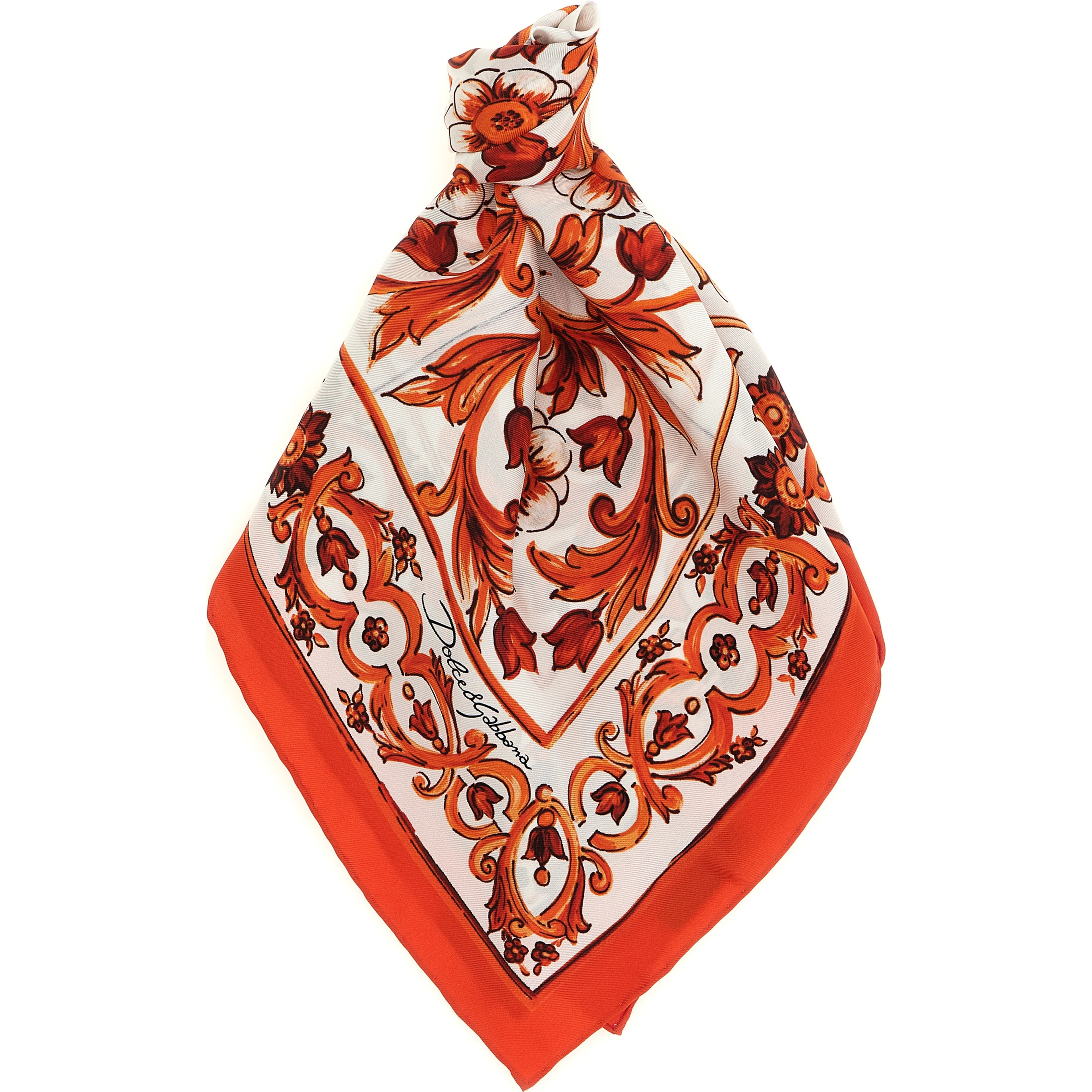 Orange Silk Foulard