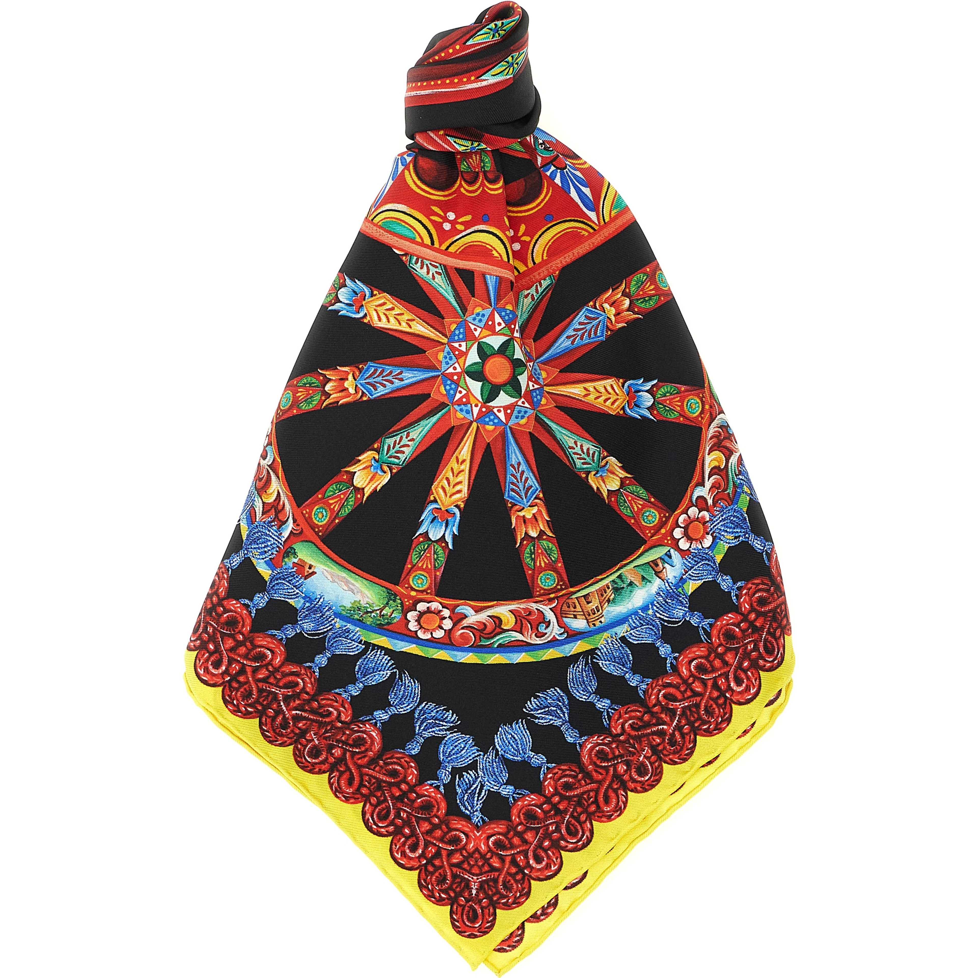 Multicolor Silk Scarf