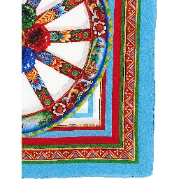 Multicolor Silk Foulard