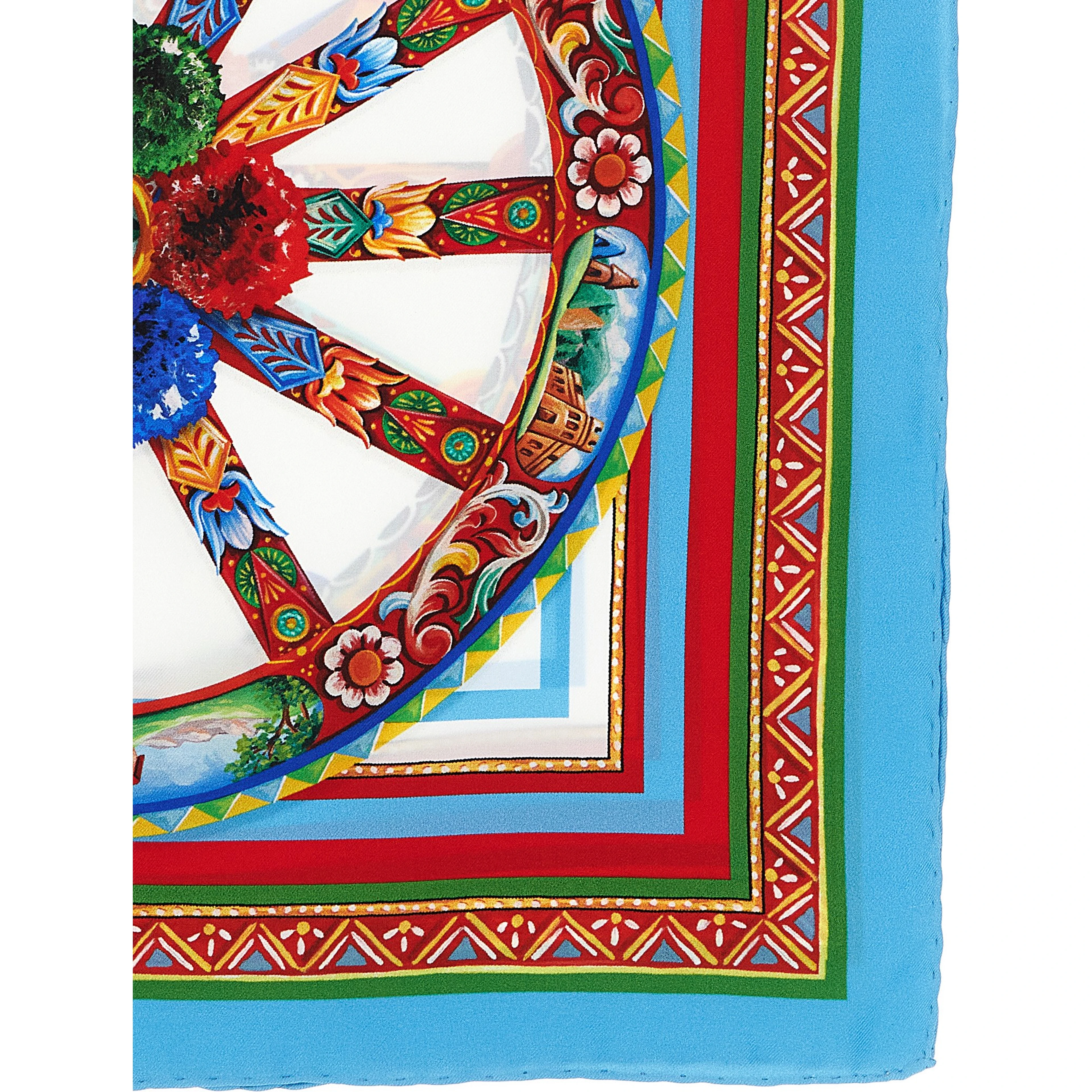 Multicolor Silk Foulard