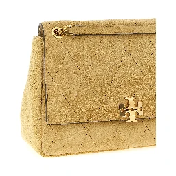 Beige Calfskin Shoulder Bag