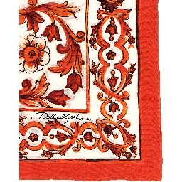 Orange Silk Foulard