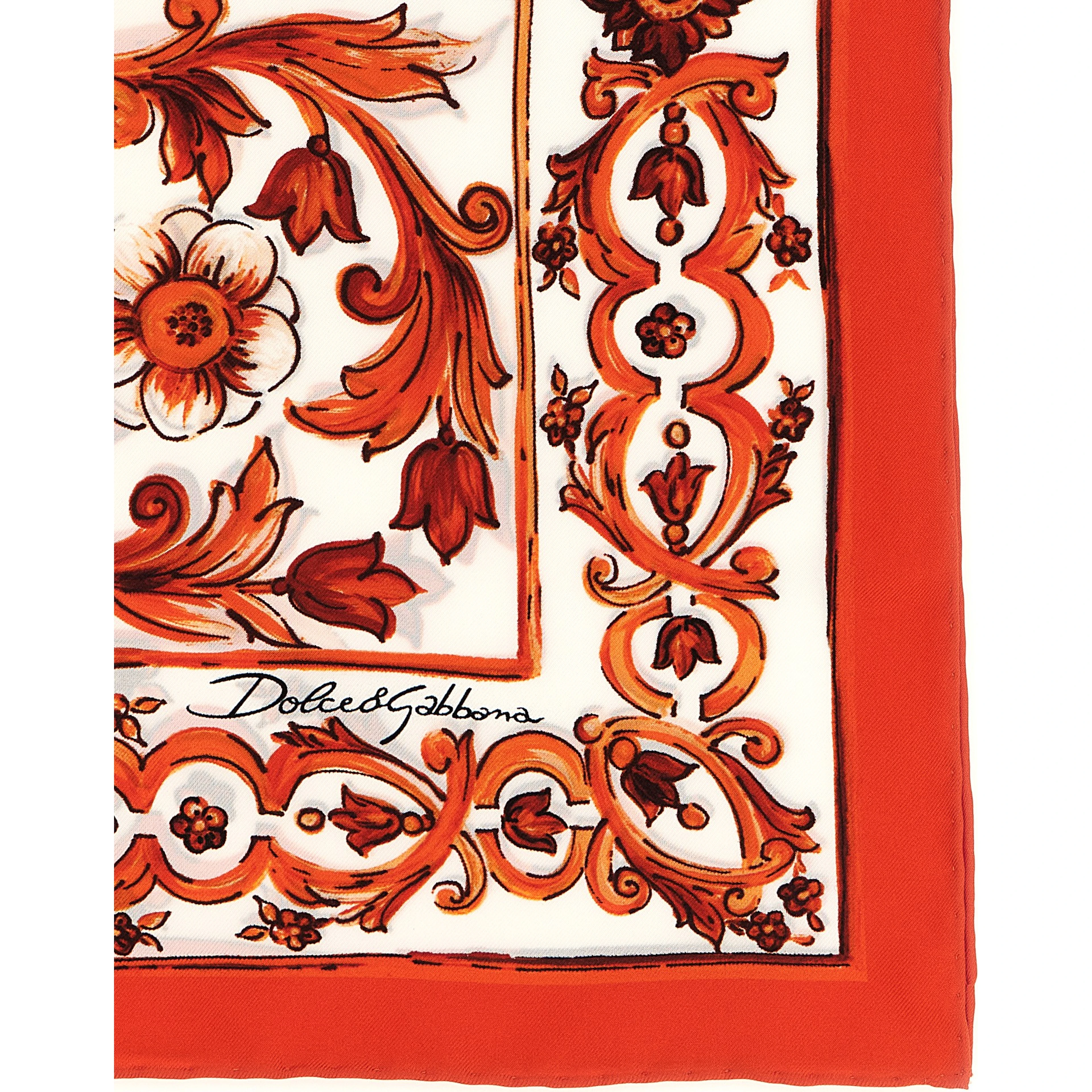 Orange Silk Foulard