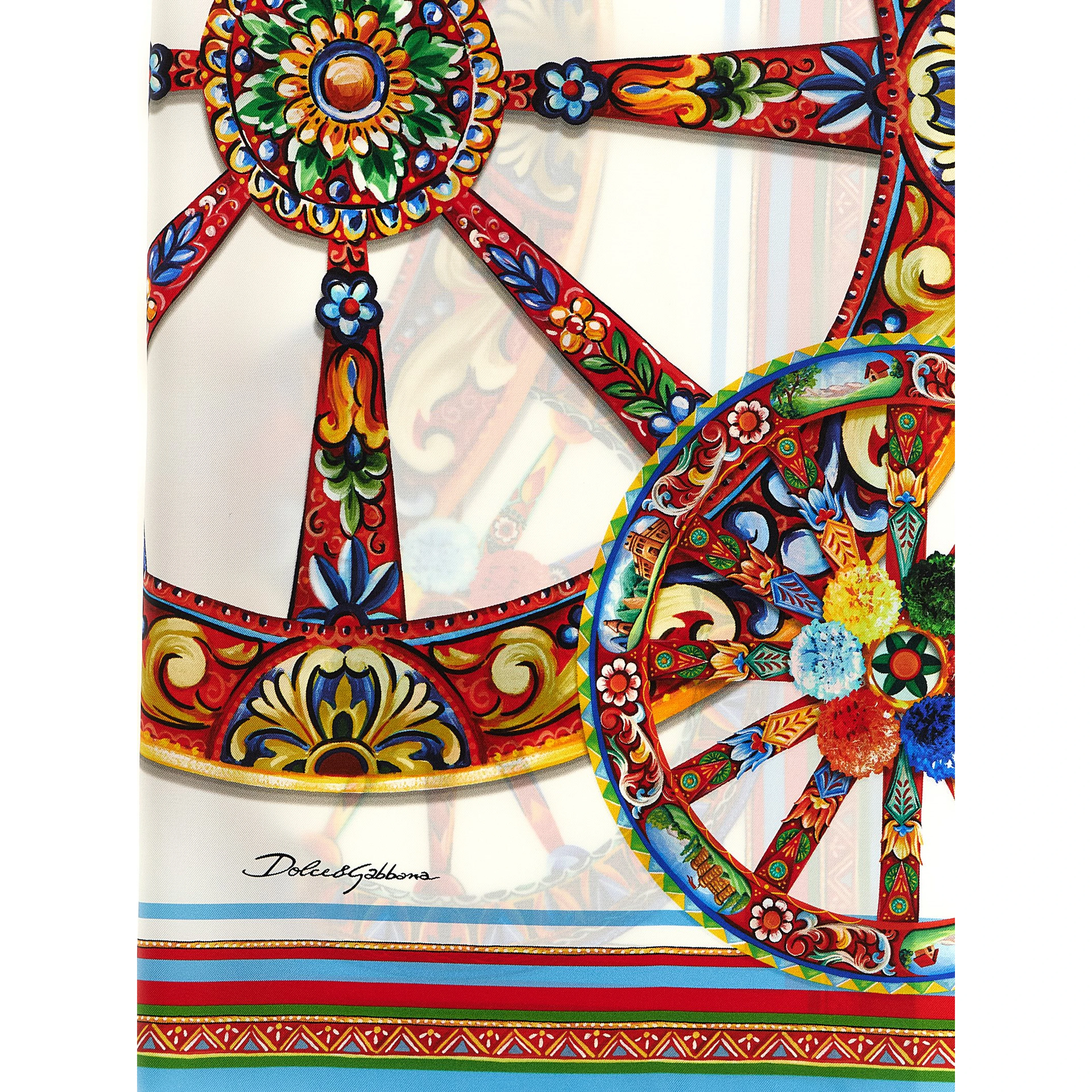 Multicolor Silk Scarf