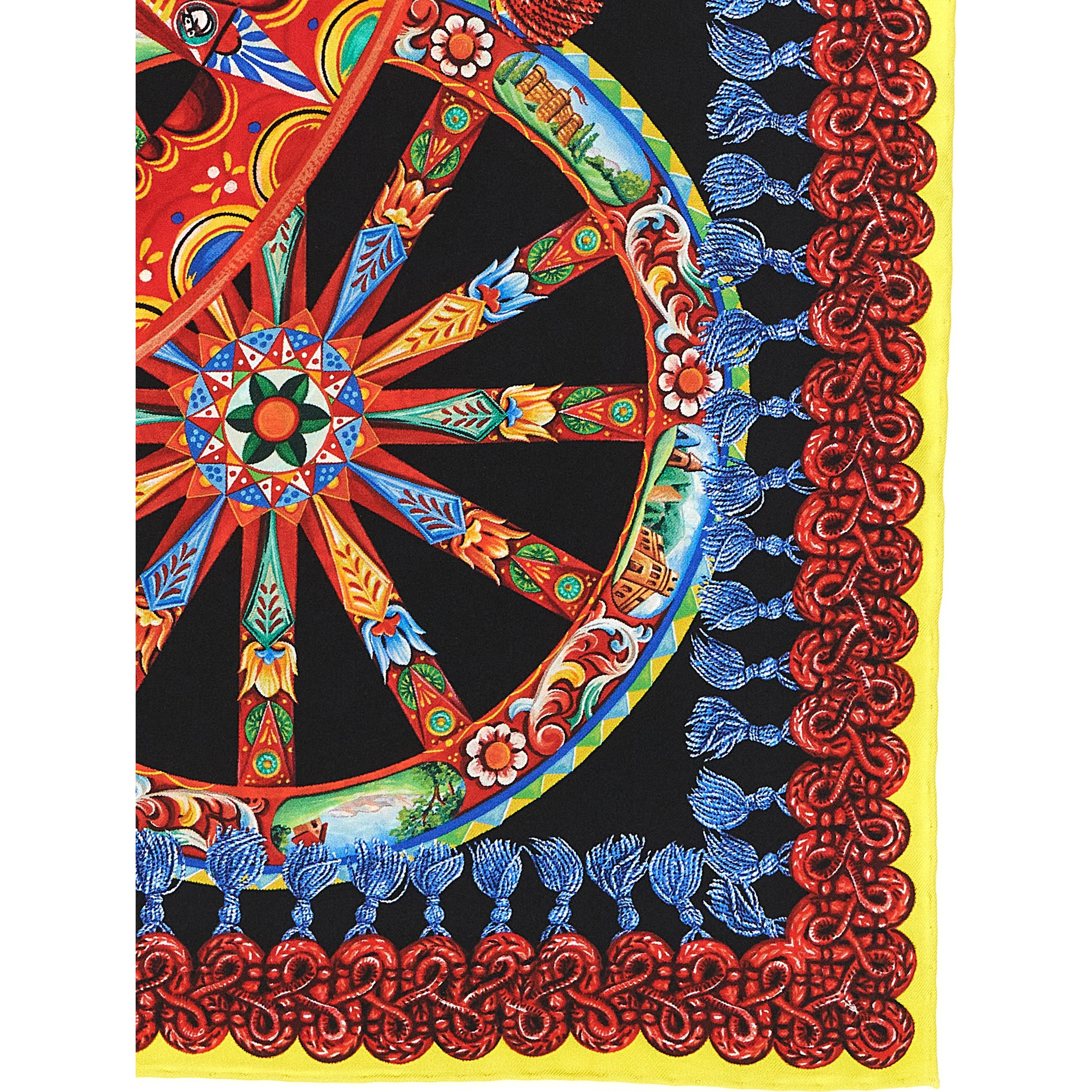 Multicolor Silk Scarf