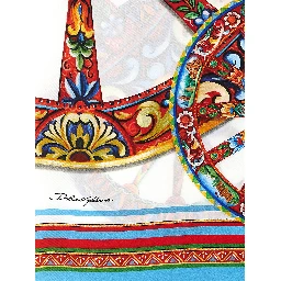 Multicolor Silk Foulard