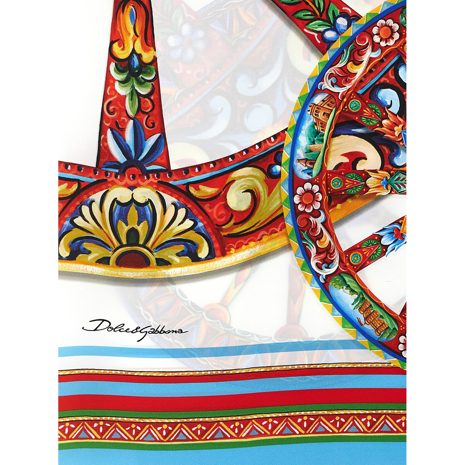 Multicolor Silk Foulard