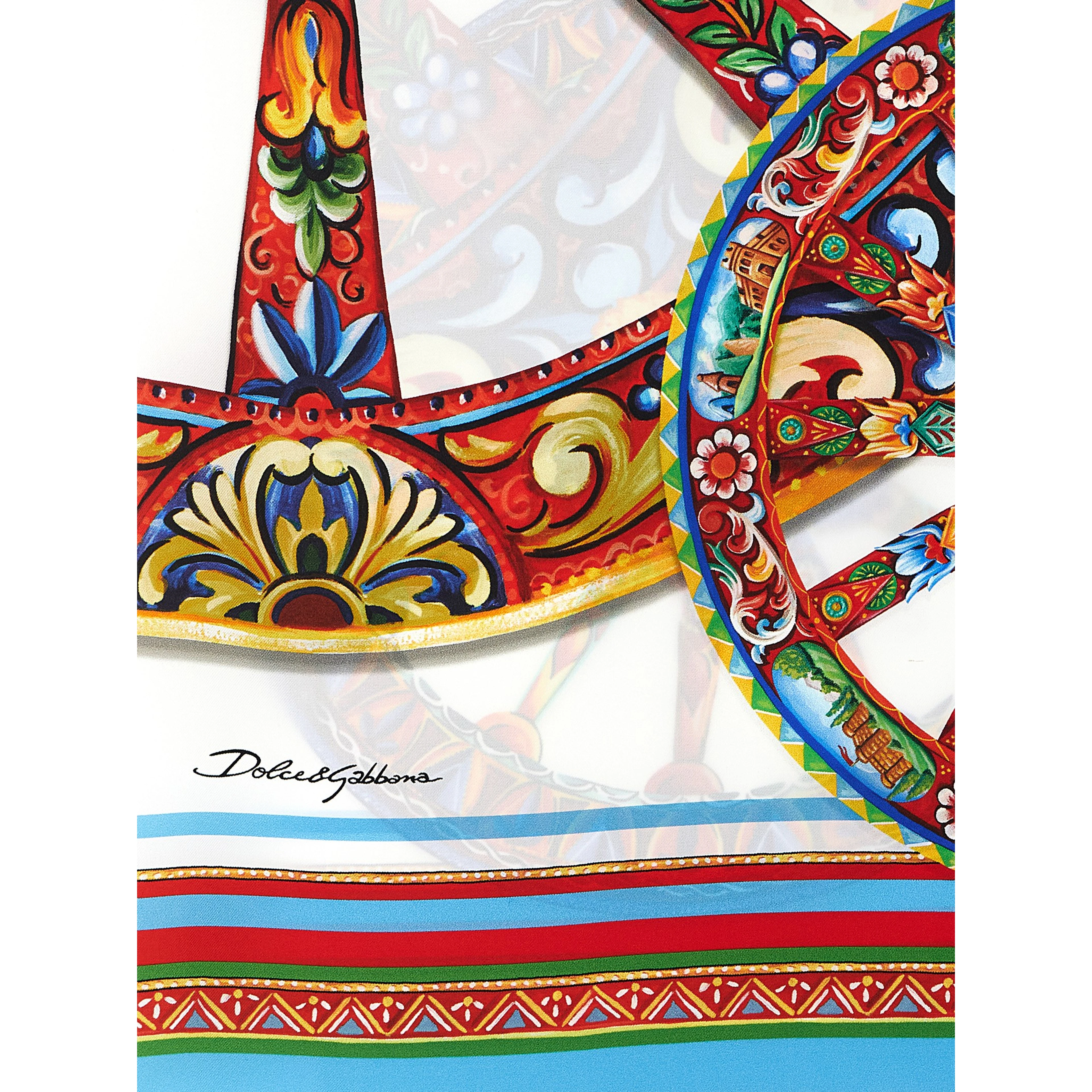 Multicolor Silk Foulard
