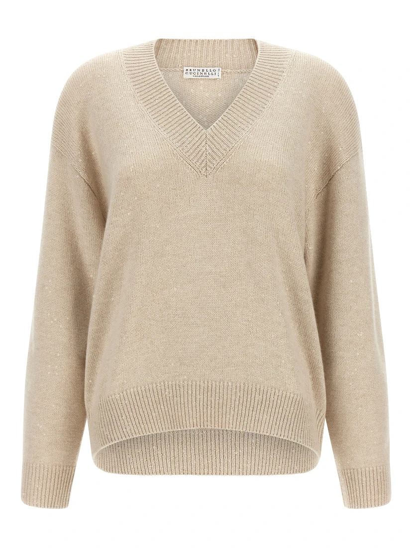 Beige Cashmere Cardigan