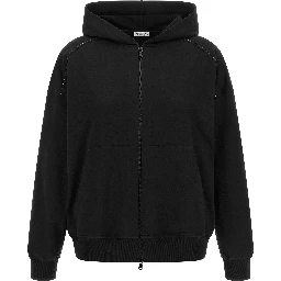 Black Cotton Sweatshirt