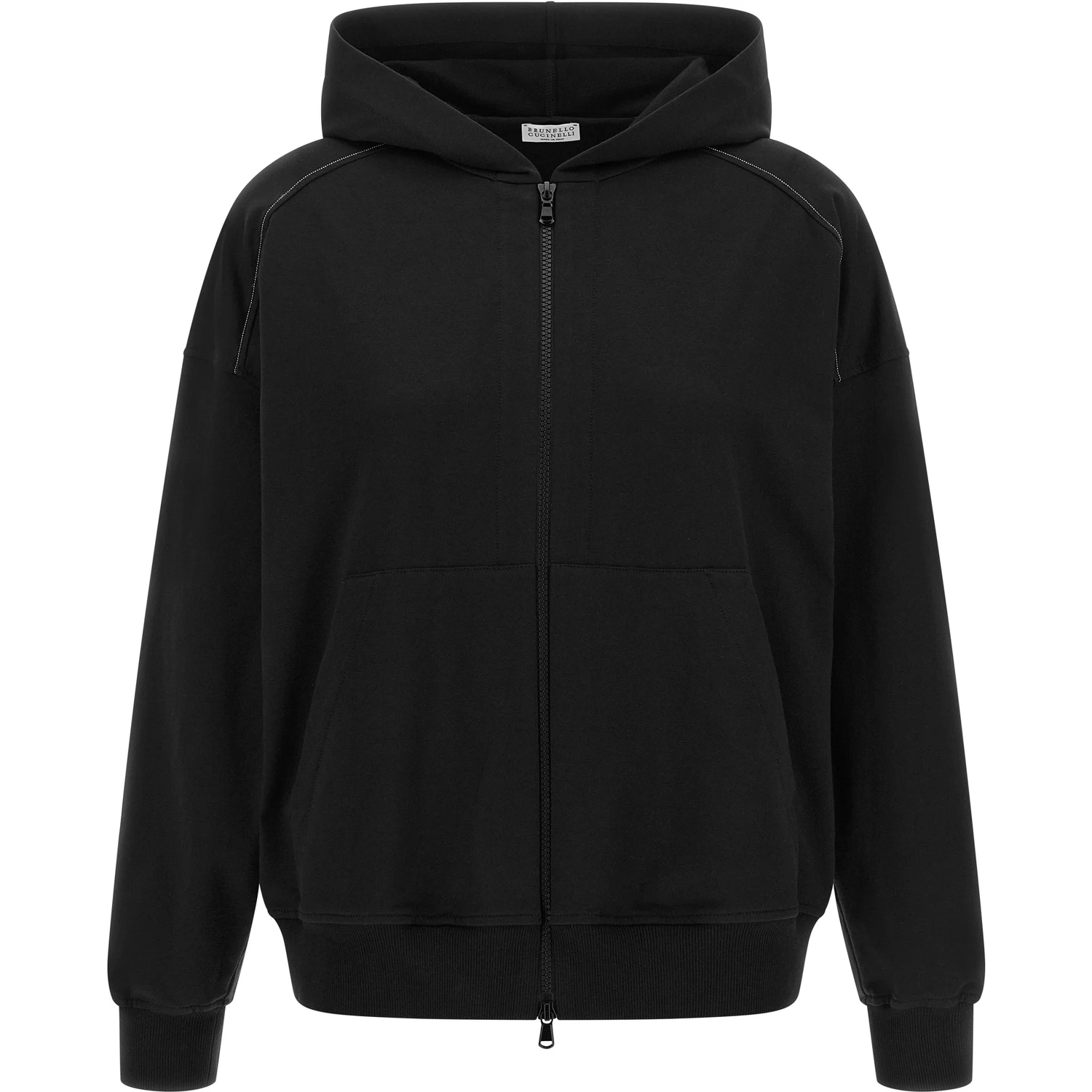 Black Cotton Sweatshirt