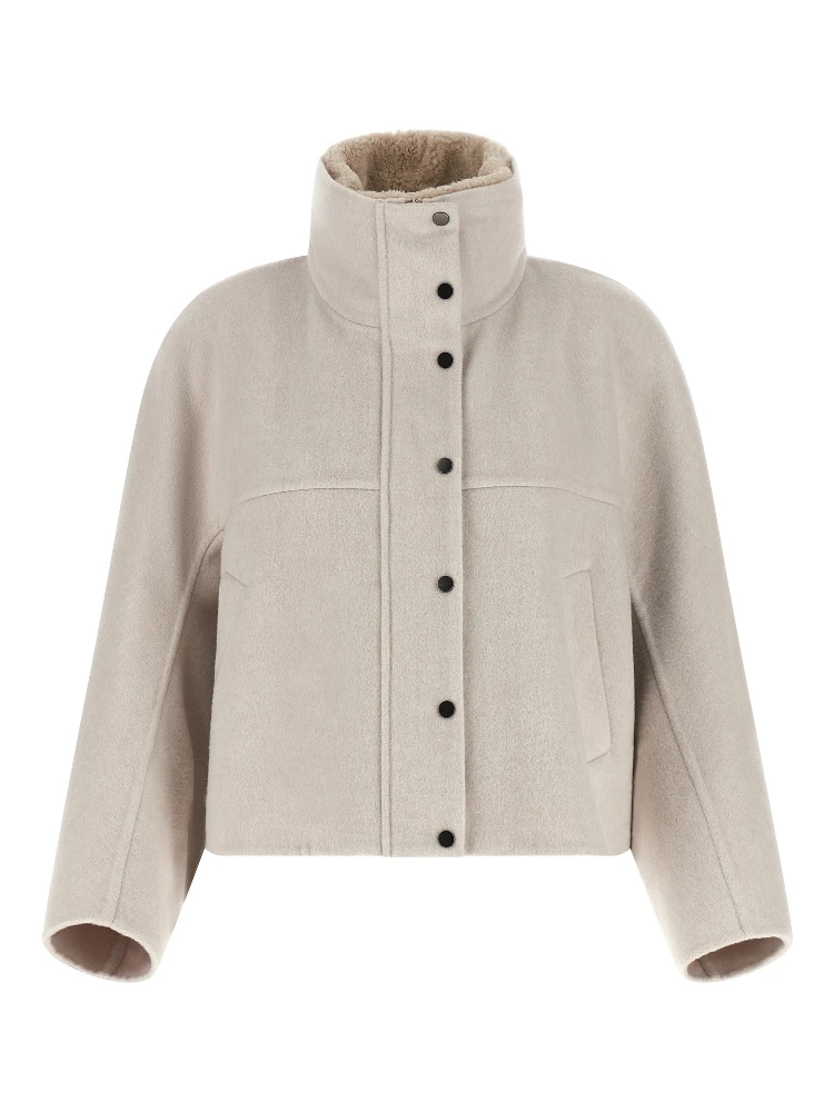 Gray Virgin Wool Coat