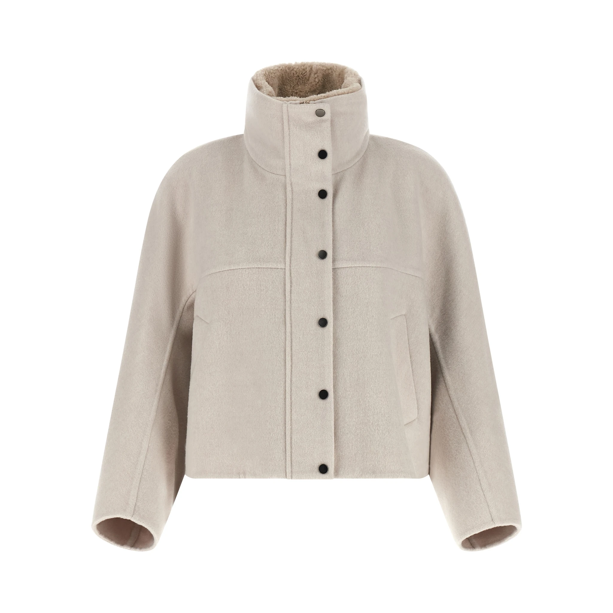 Gray Virgin Wool Coat
