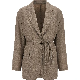 Beige Virgin Wool Blazer