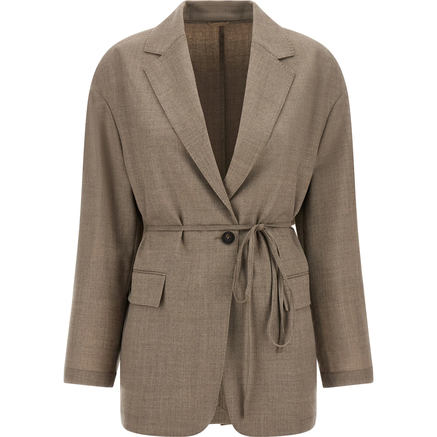 Beige Virgin Wool Blazer