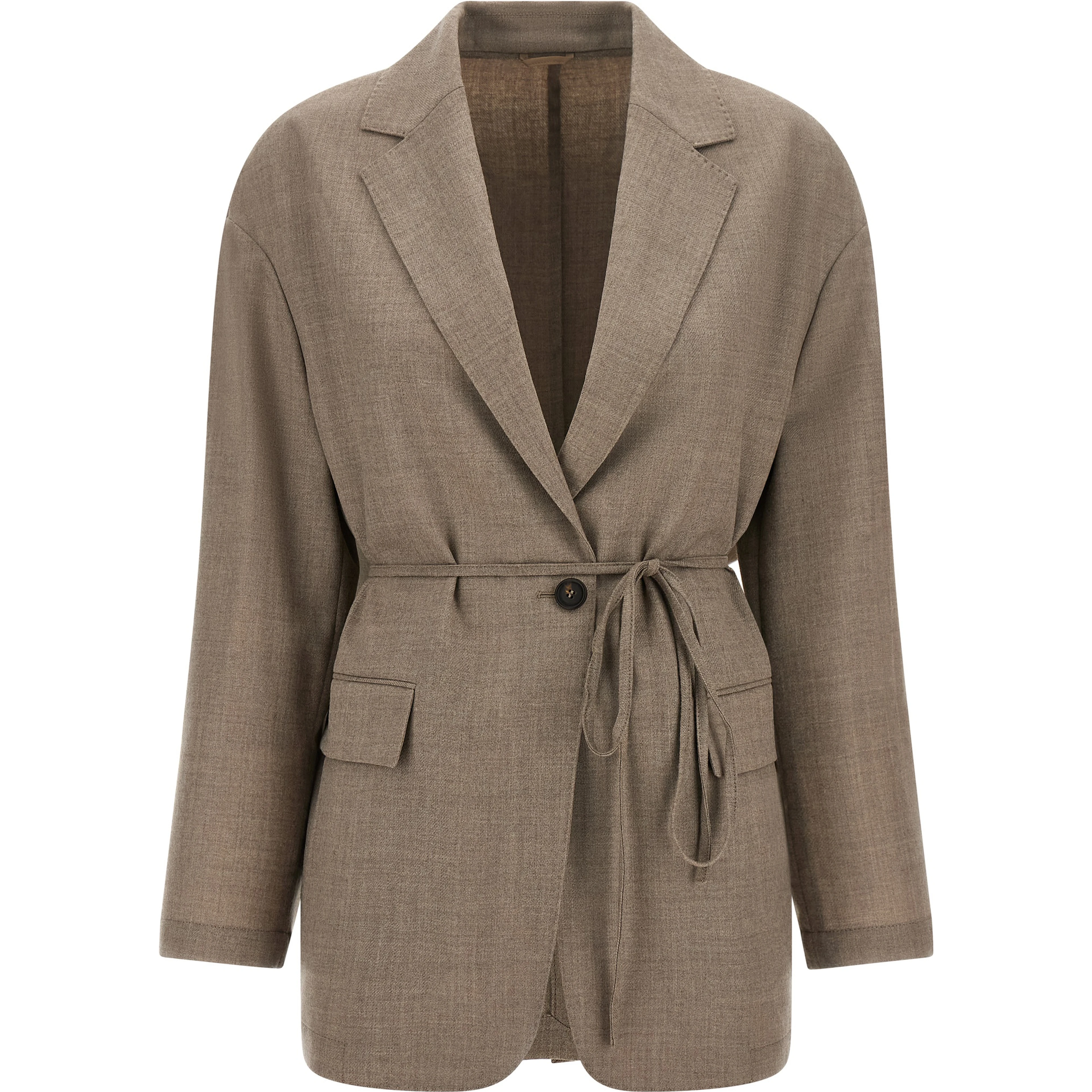 Beige Virgin Wool Blazer