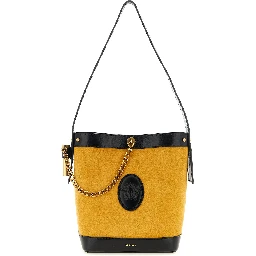 Bicolor Calfskin Shoulder Bag