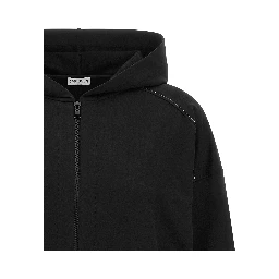 Black Cotton Sweatshirt