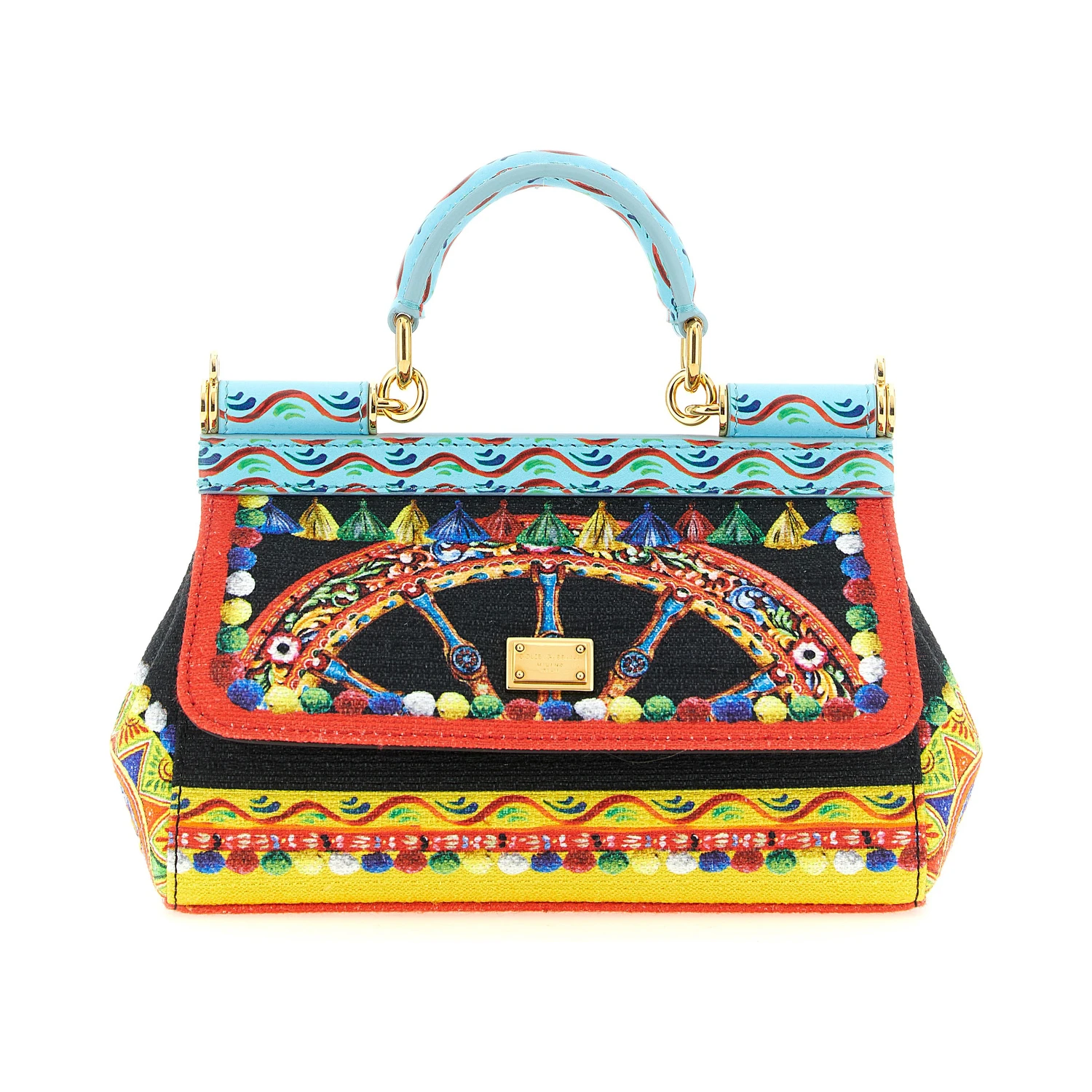 Multicolor Cotton Handbag