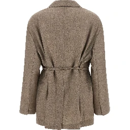 Beige Virgin Wool Blazer