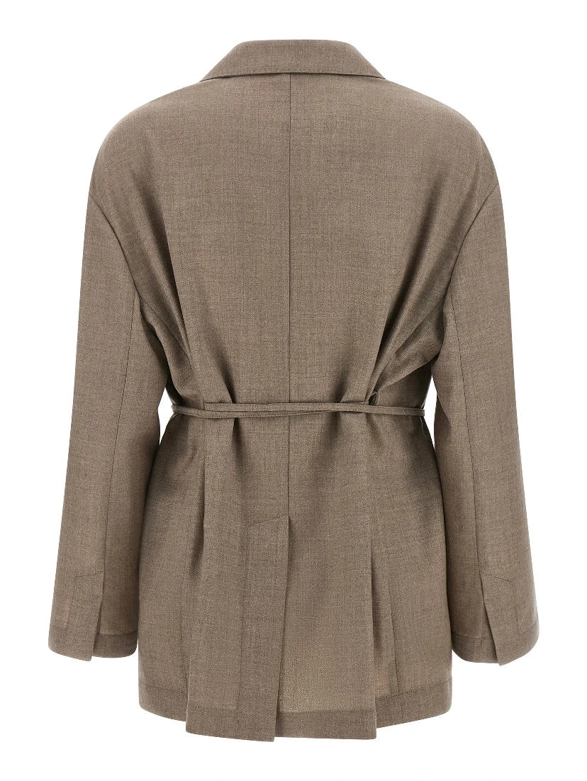 Beige Virgin Wool Blazer