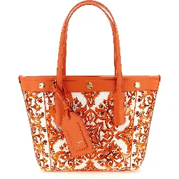 Orange Cotton Tote Bag