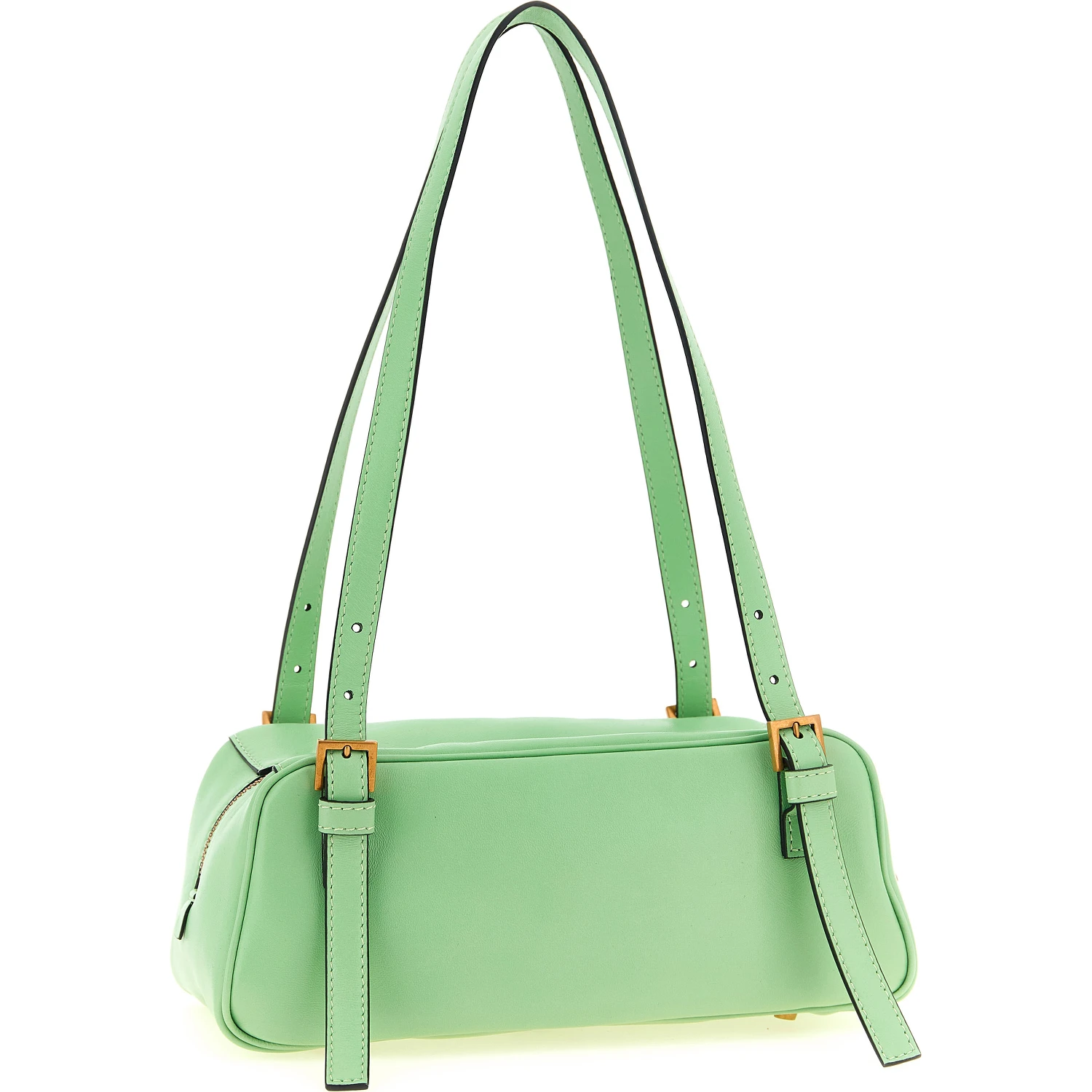 Bicolor Lamb Leather Shoulder Bag