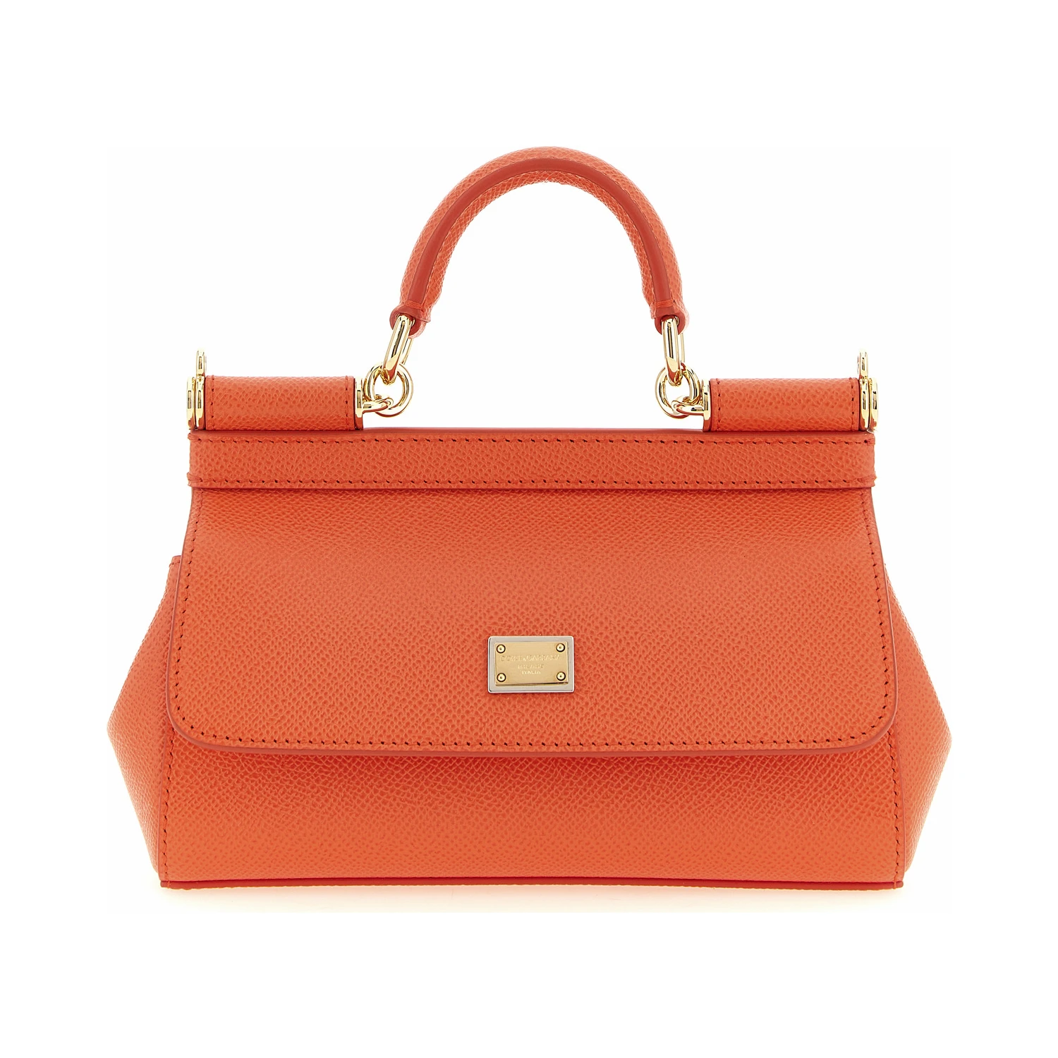 Orange Calfskin Handbag