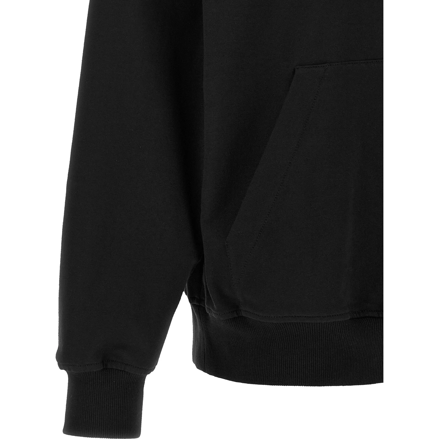 Black Cotton Sweatshirt