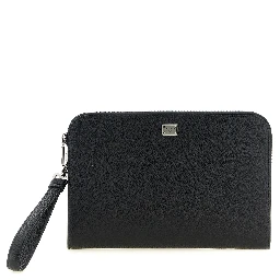 Black Calfskin Clutch Bag