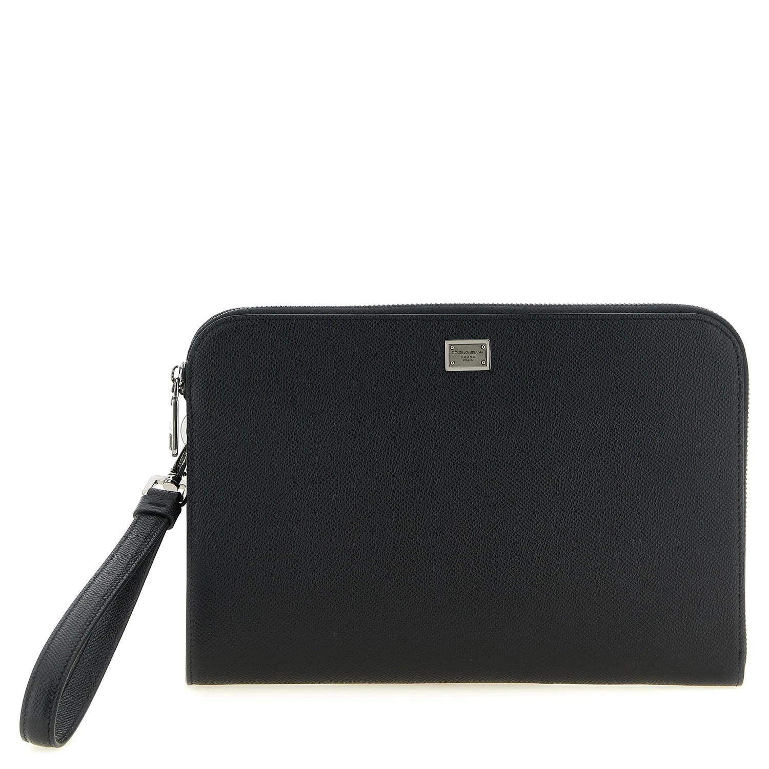 Black Calfskin Clutch Bag
