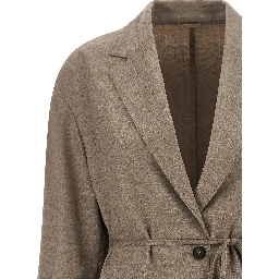 Beige Virgin Wool Blazer