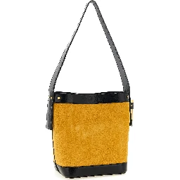 Bicolor Calfskin Shoulder Bag