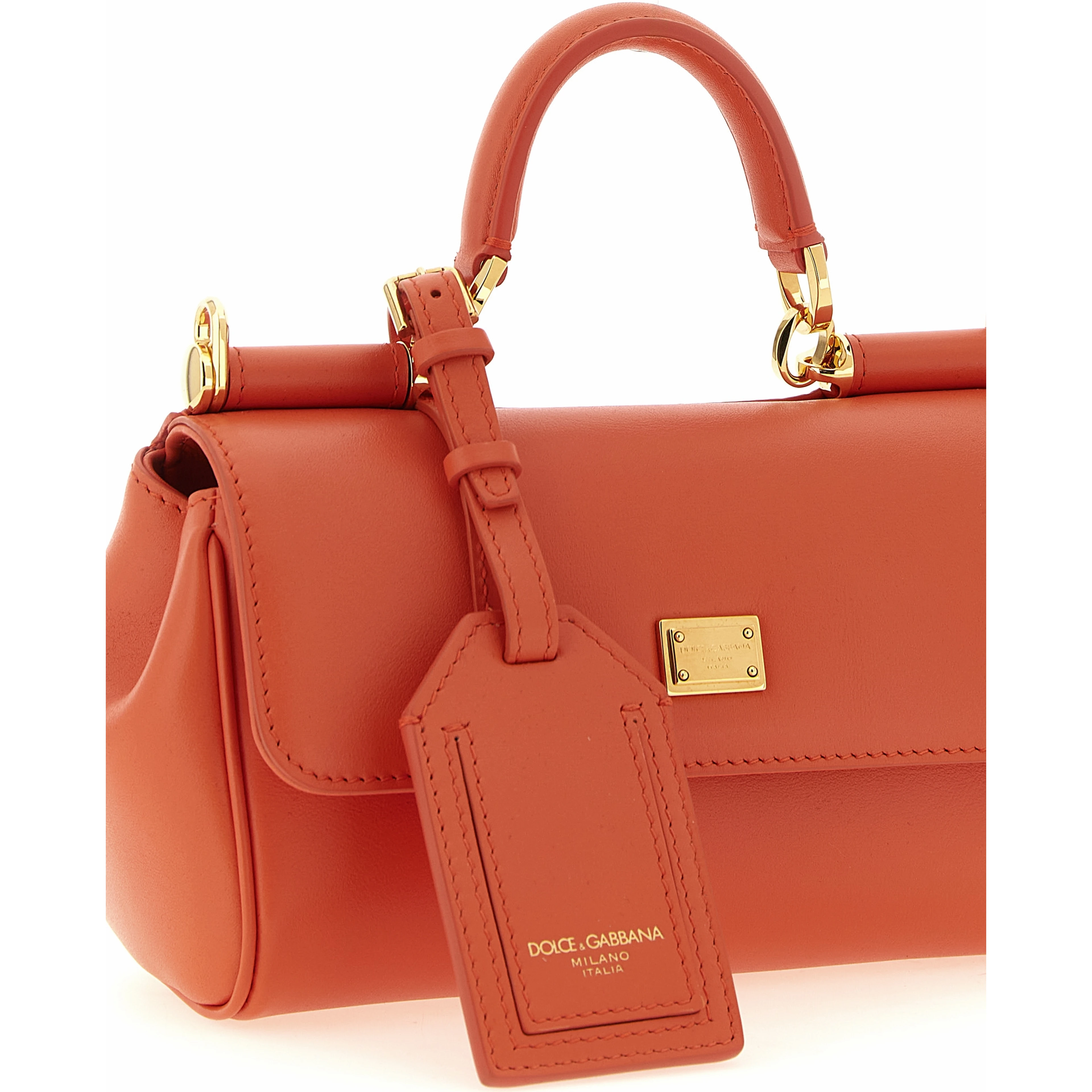 Orange Calfskin Handbag