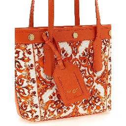 Orange Cotton Tote Bag