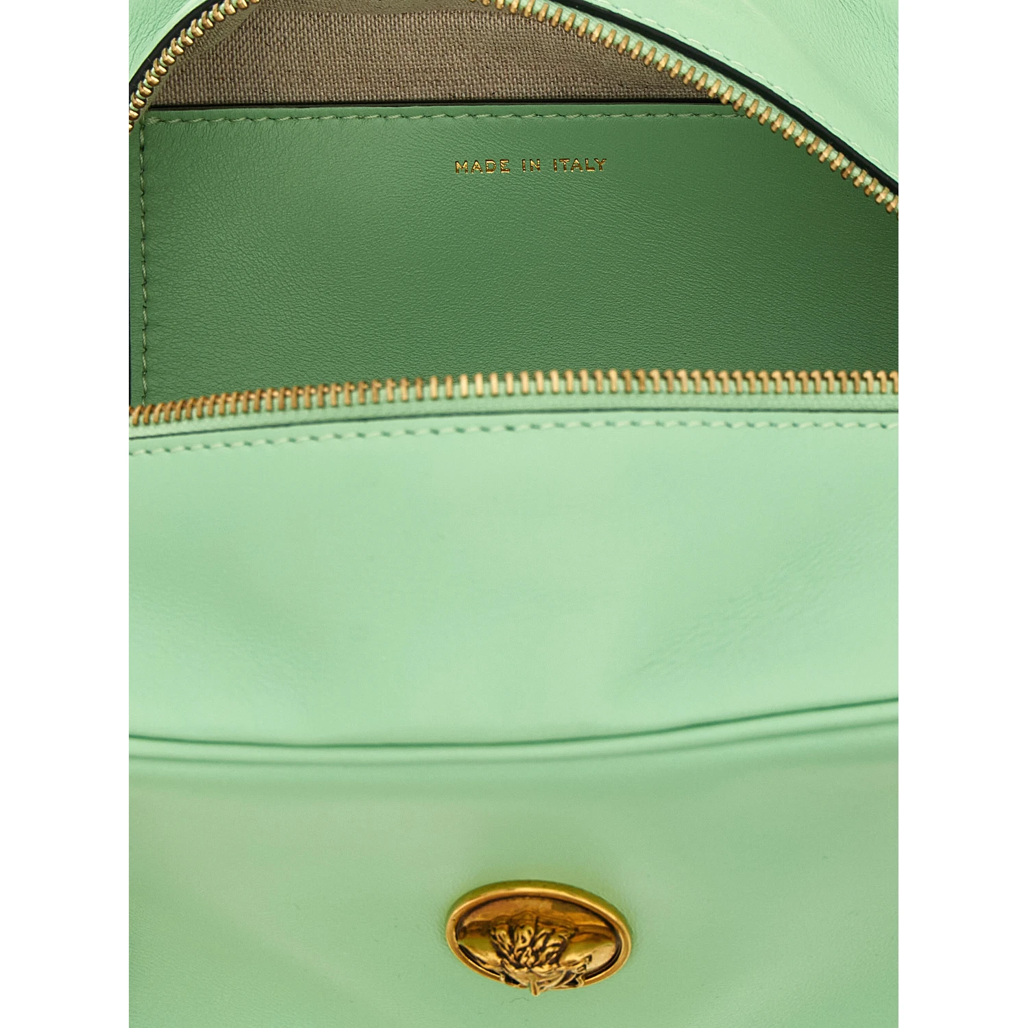 Bicolor Lamb Leather Shoulder Bag