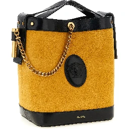 Bicolor Calfskin Shoulder Bag