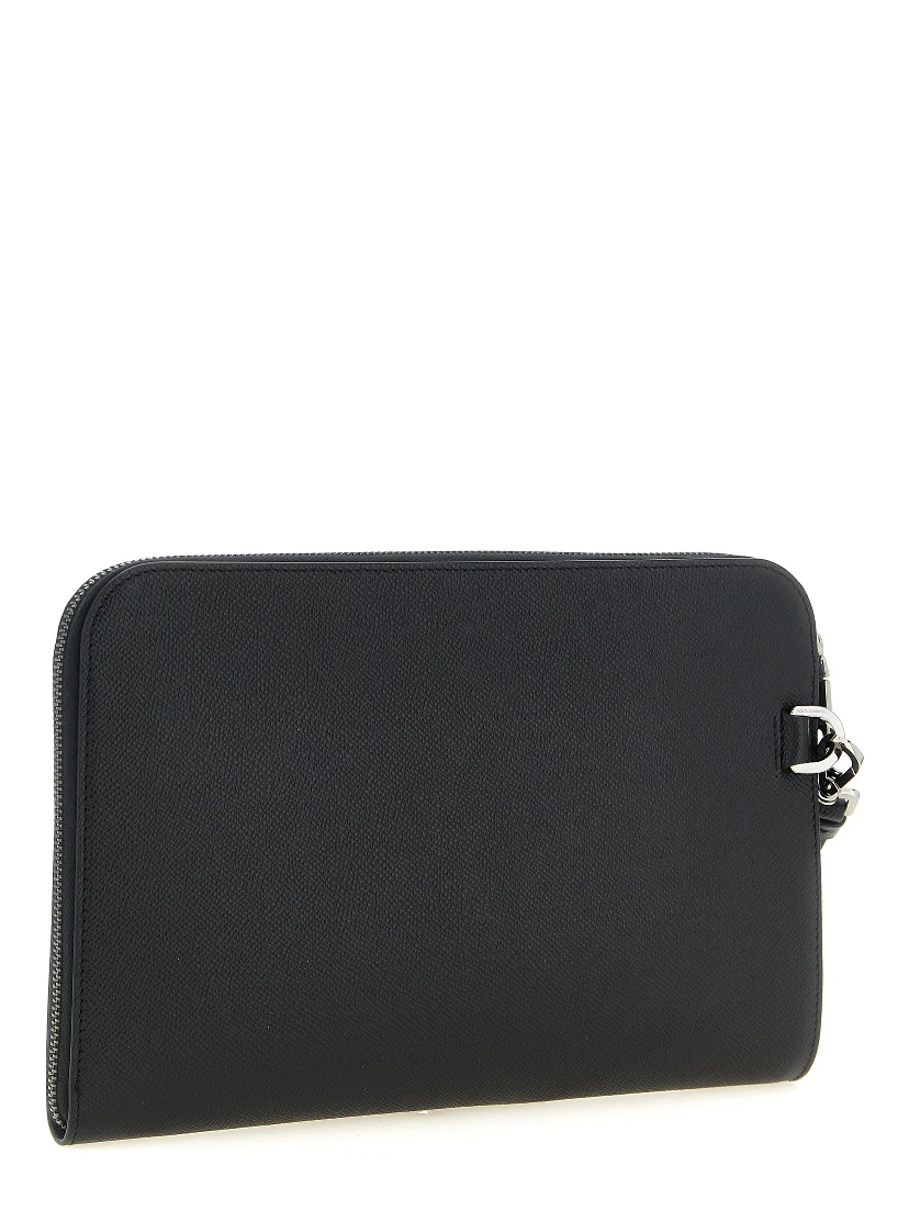 Black Calfskin Clutch Bag