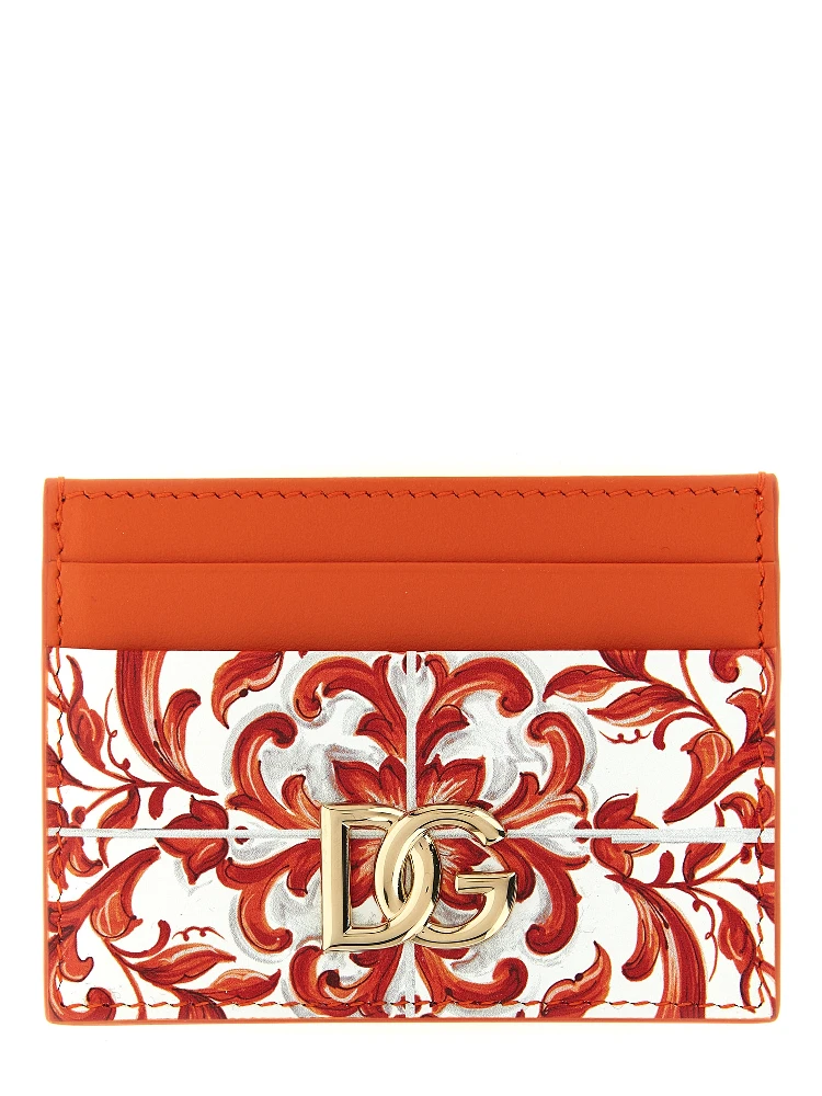 Orange Calfskin Cardholder