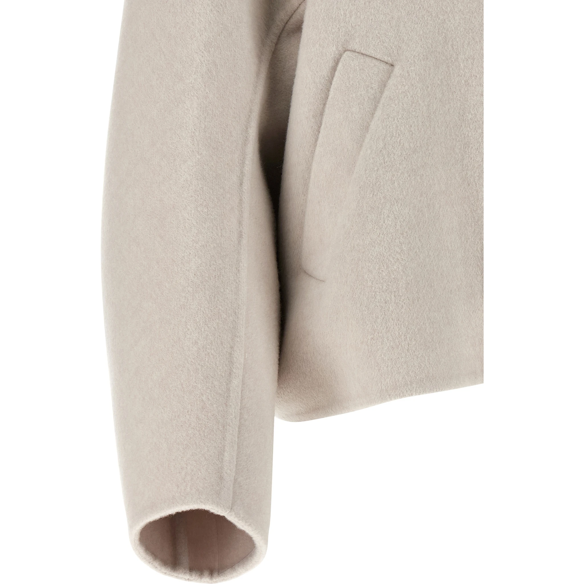 Gray Virgin Wool Coat