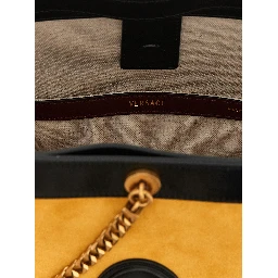 Bicolor Calfskin Shoulder Bag
