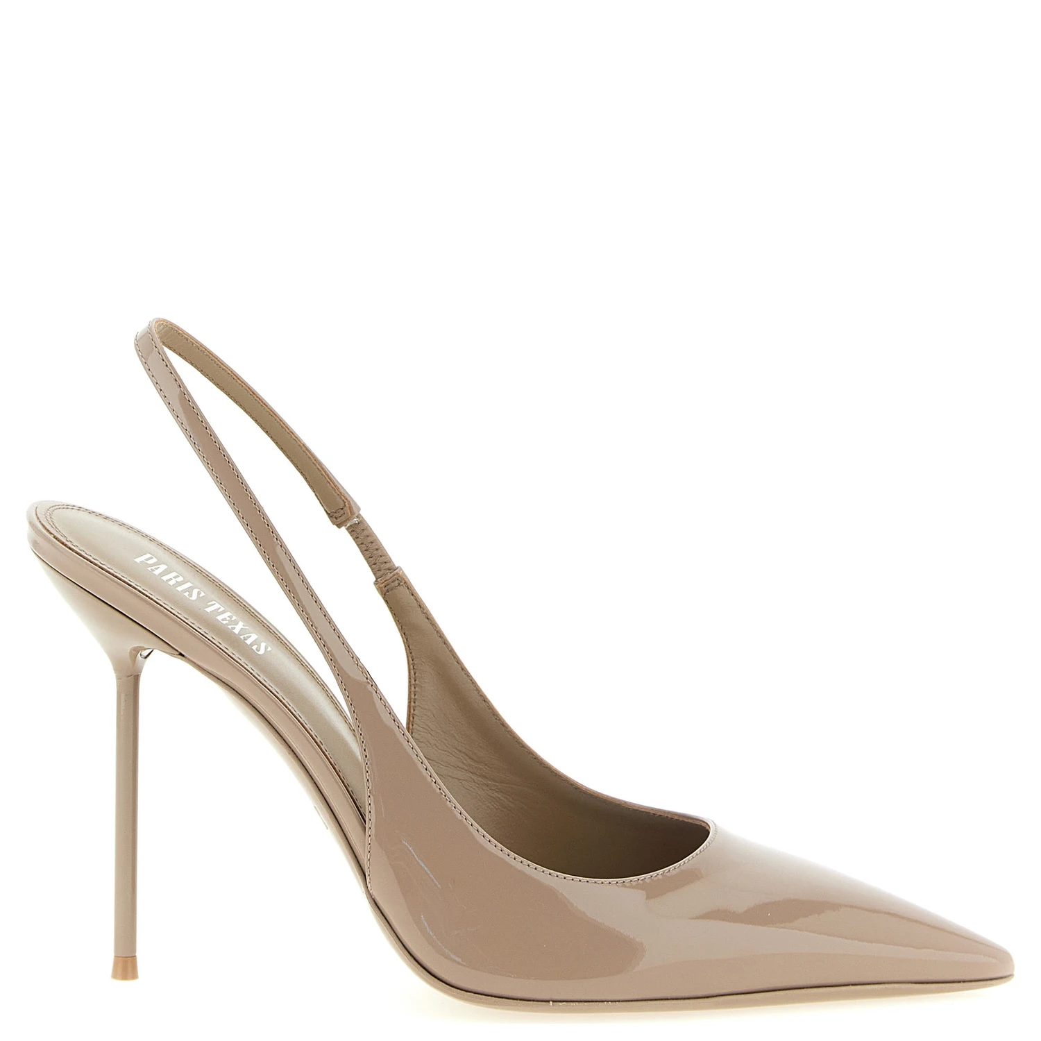 Beige Calfskin High Heel Pumps