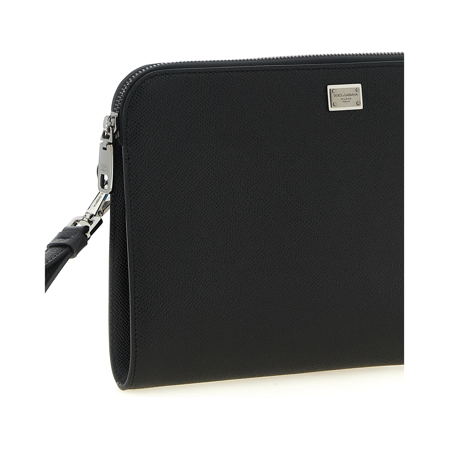 Black Calfskin Clutch Bag