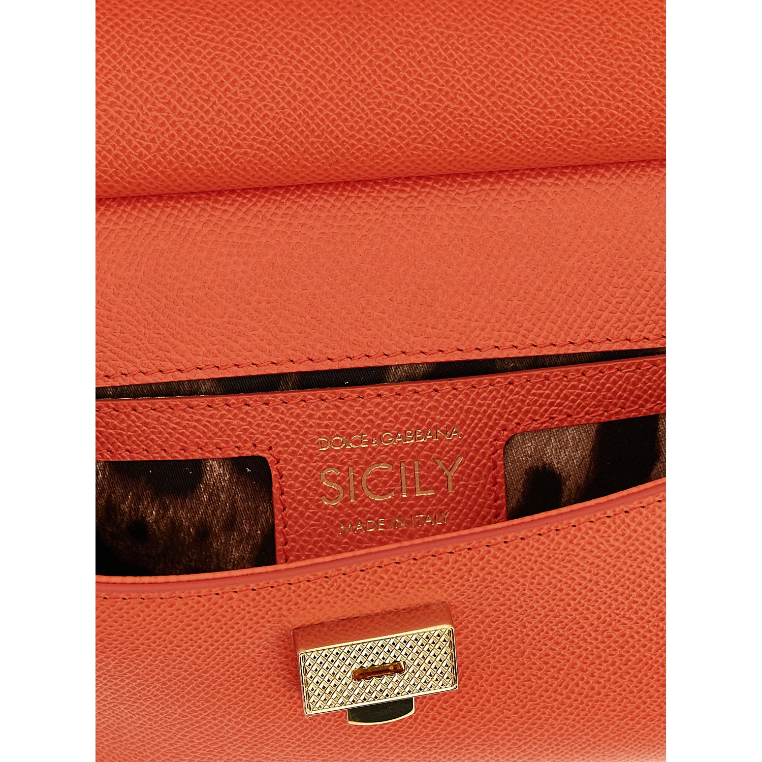 Orange Calfskin Handbag
