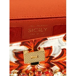 Orange Cotton Handbag