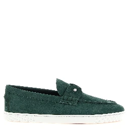 Bicolor Calfskin Slip-On Loafers