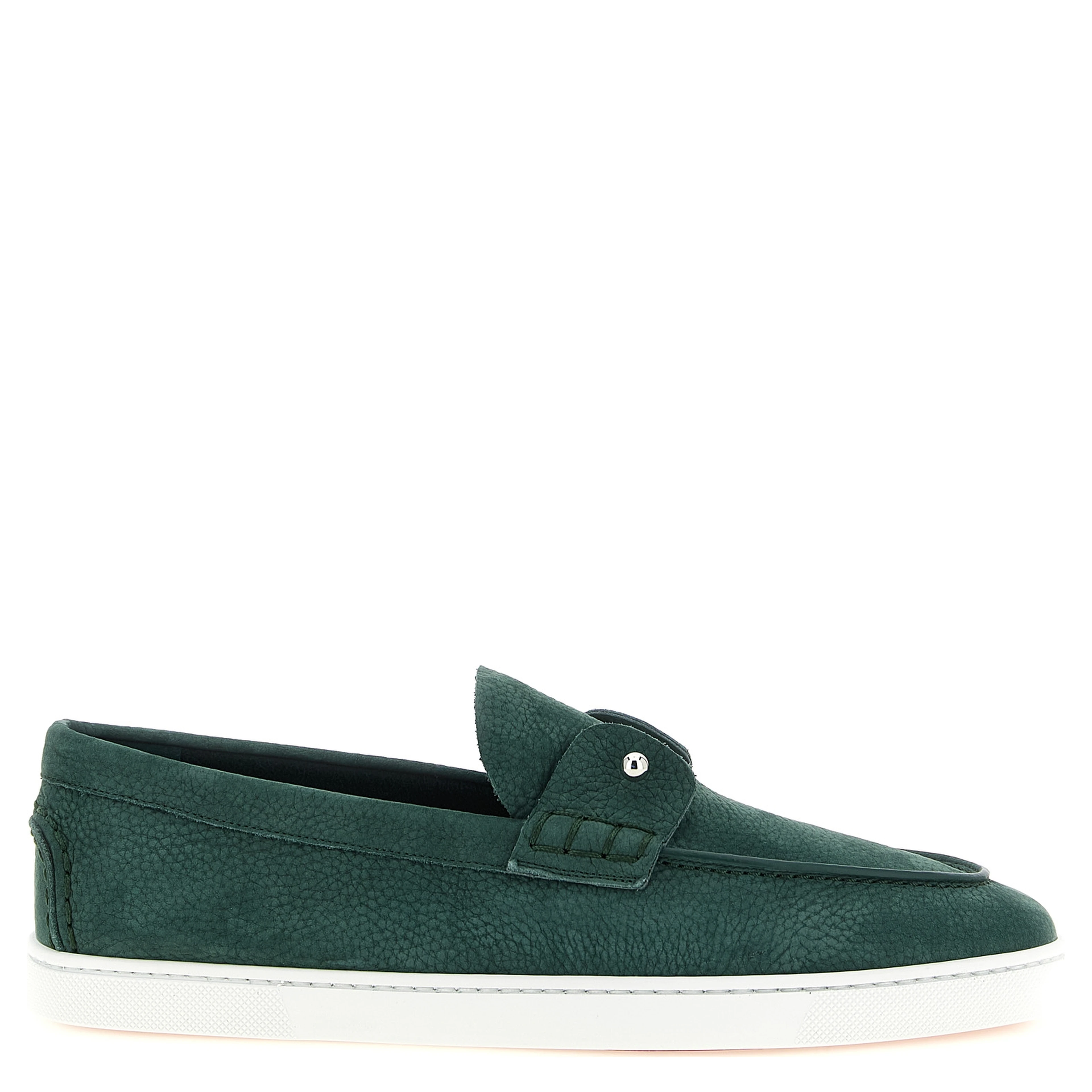 Bicolor Calfskin Slip-On Loafers